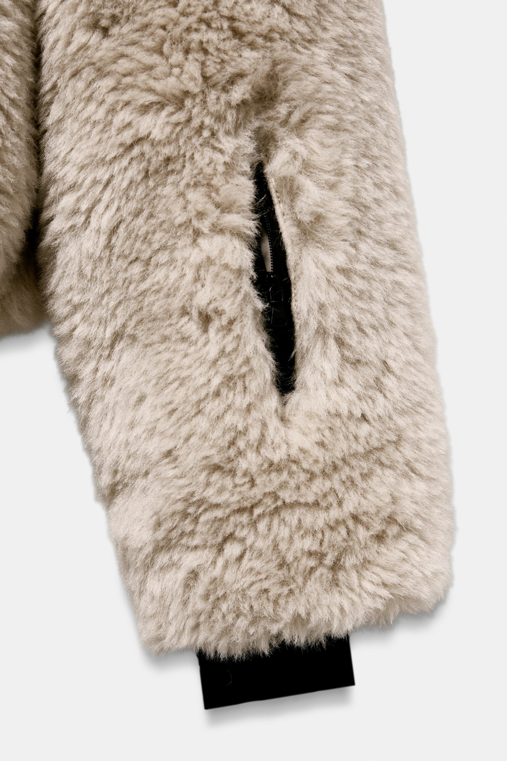 SHORT FAUX FUR HOODIE RECCO® TECHNOLOGY SKI COLLECTION